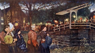 Religieuze processie door Nico Jungman